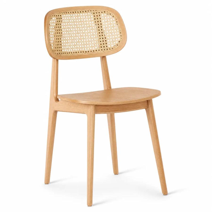 Chaise Tulum — chaise de restaurant en bois à ligne épurée neutre