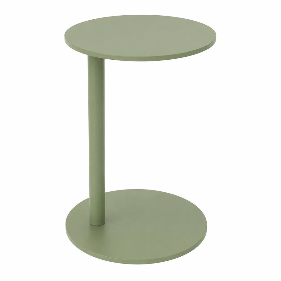 Table d'appoint Paola 48 cm — base acier légère pour lounge d'hôtel