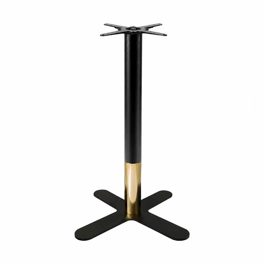 Piètement de bar Violet BI 4 branches 108 cm — base bicolore quatre appuis mange-debout