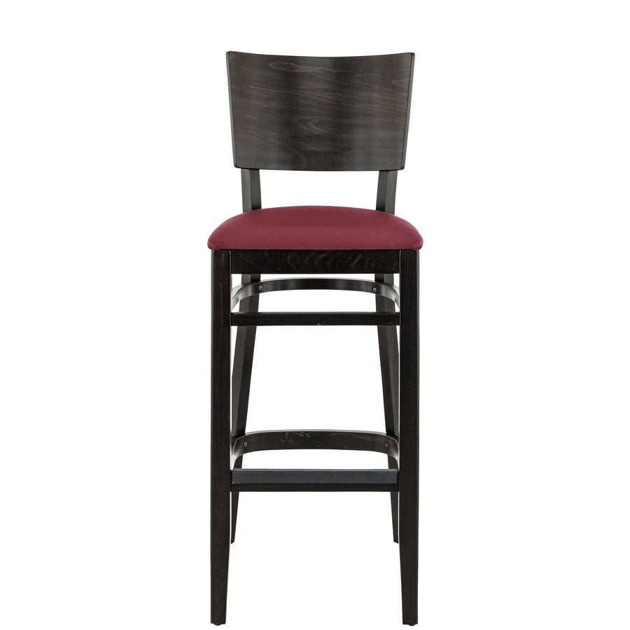 Tabouret Cambridge — tabouret de bar d'hôtel en hêtre à assise large