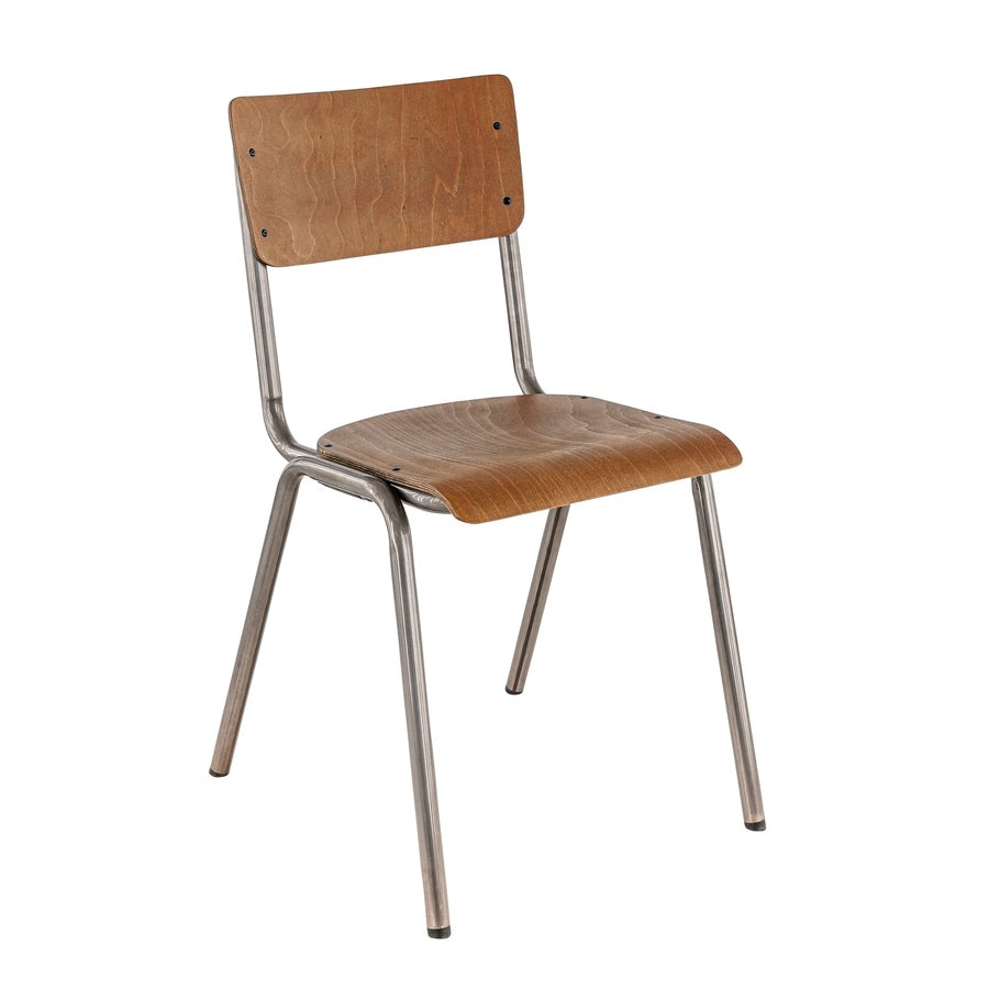 Chaise Scolaire — chaise de cantine et collectivité en contreplaqué sur métal verni