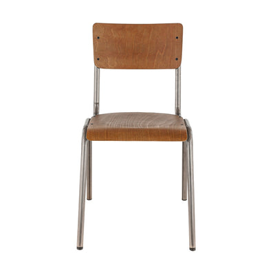Chaise Scolaire — chaise de cantine et collectivité, coloris Brun Vintage