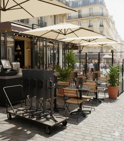 Chariot universel porte tables et chaises
