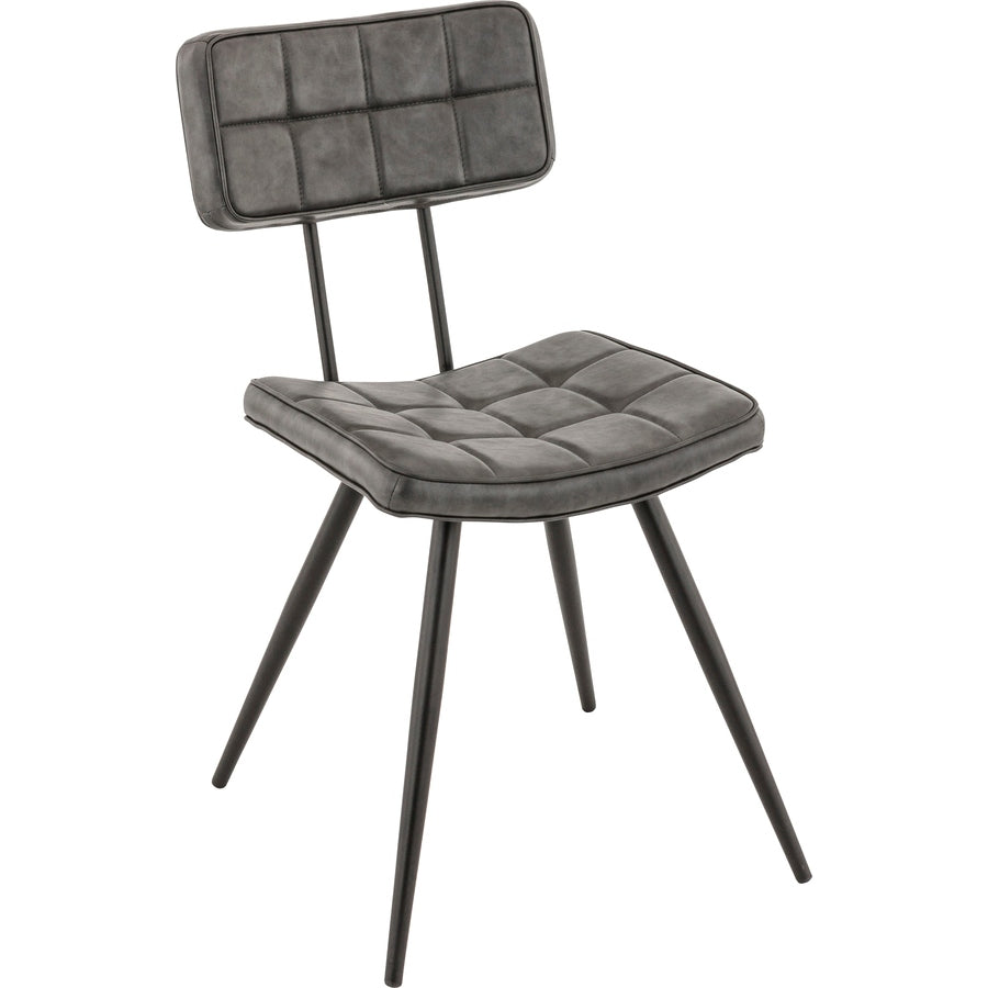 Chaise Sasha — chaise de self et restaurant d'entreprise métal et similicuir
