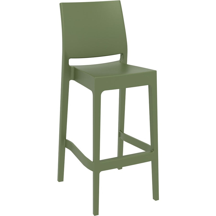 Tabouret Daphné — tabouret de bar monobloc léger assorti à la chaise Daphné