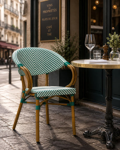 Fauteuil Paris 11 — fauteuil de terrasse aluminium à assise textilène, vue 3