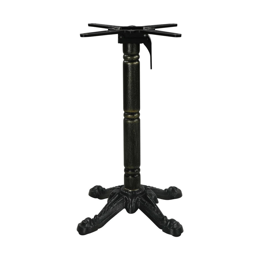 Piètement Trady 4 rabattable 73 cm — base quatre branches pliante en fonte d'acier