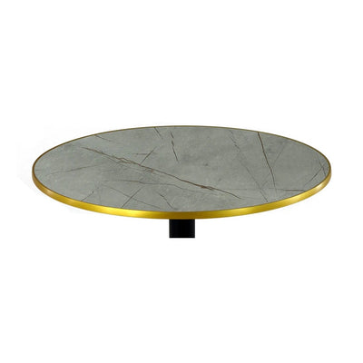 Plateau compact bistro ROND cercle doré