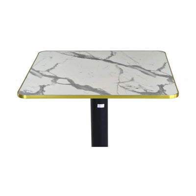 Plateau compact bistro CARRE cadre doré