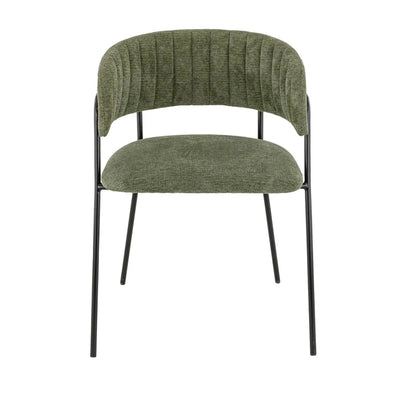 Fauteuil Milo — fauteuil de restaurant acier noir, coloris Vert 39
