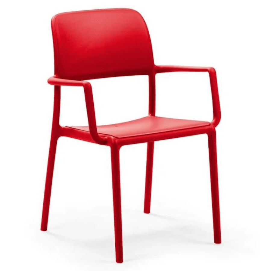 Fauteuil Riva — fauteuil de terrasse à dossier plein haut à sommet arrondi
