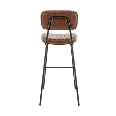 Tabouret Antonin — tabouret de bar à vin rétro, coloris Marron Vintage