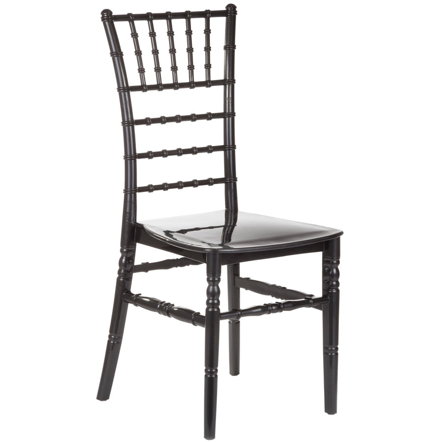 Chaise Flore — chaise de terrasse monobloc polypropylène à lignes verticales
