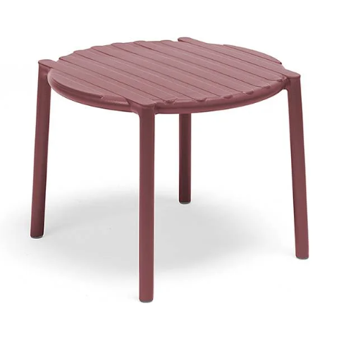 Doga Table — table basse de terrasse monobloc empilable pour coin lounge