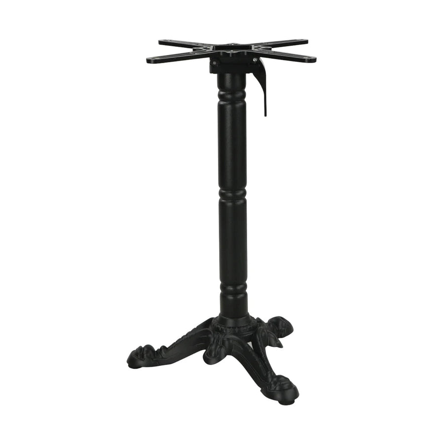 Piètement Trady 3 rabattable 73 cm — base tripode fonte d'acier se repliant à plat