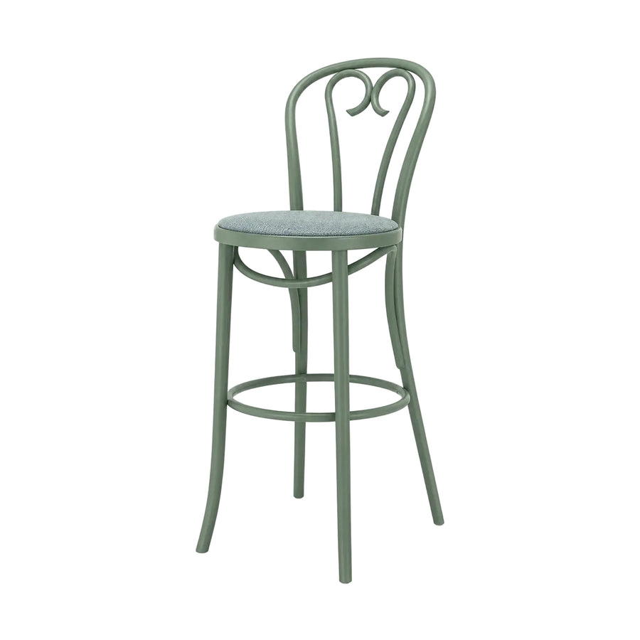 Tabouret Saint Germain — tabouret de bar en hêtre à assise généreusement rembourrée
