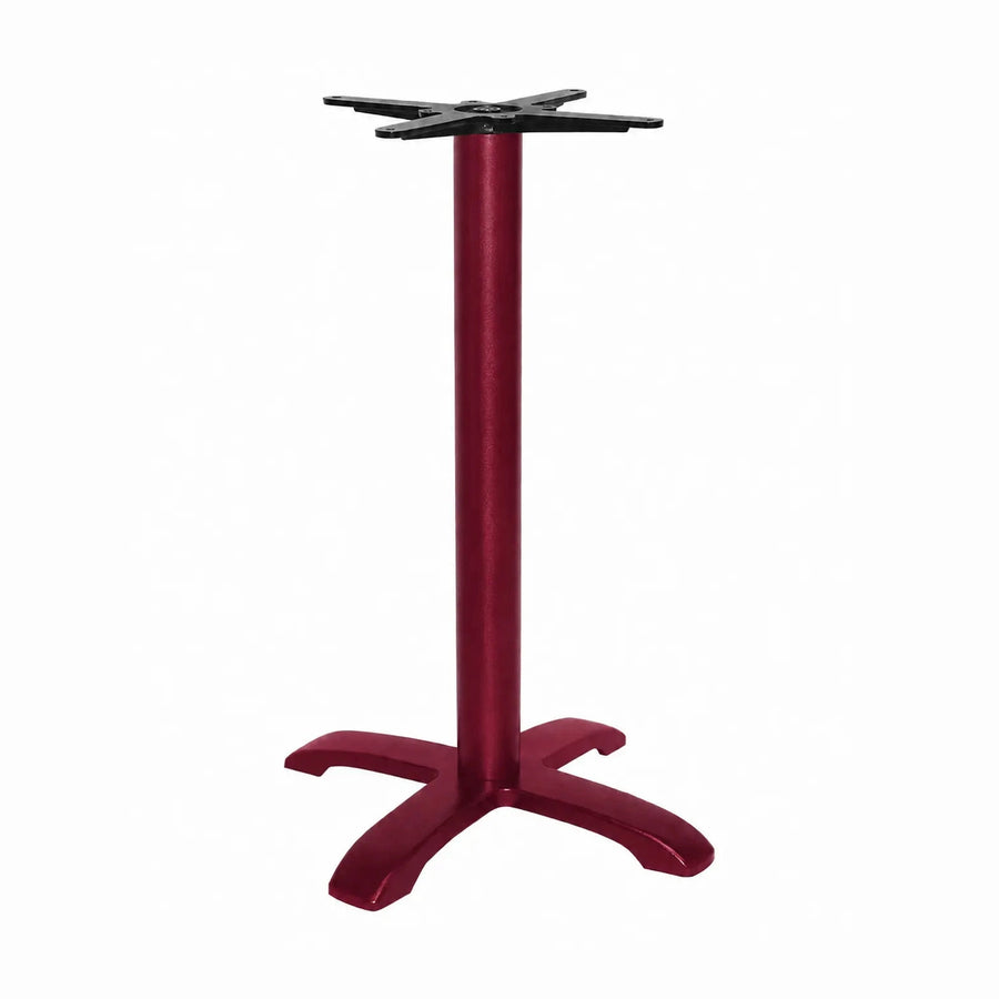 Piètement de bar Bella 4 branches 108 cm — base quatre appuis pour table haute chargée