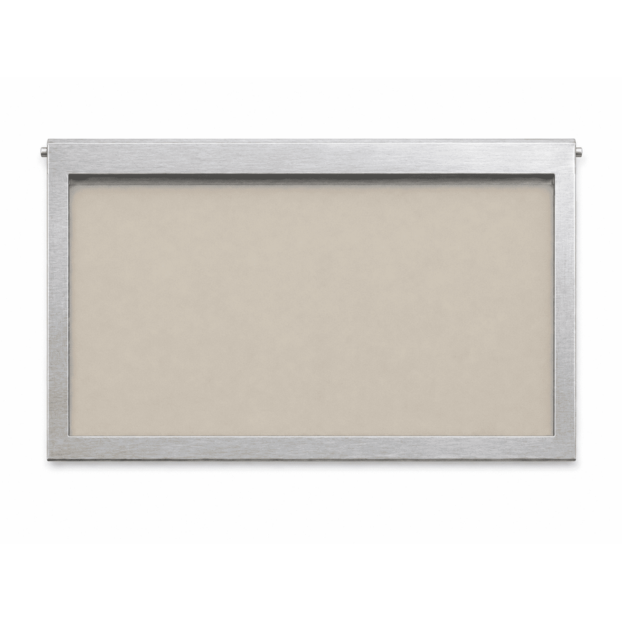 Porte-menu mural 3xA4 — porte-carte format bandeau au-dessus d'un comptoir