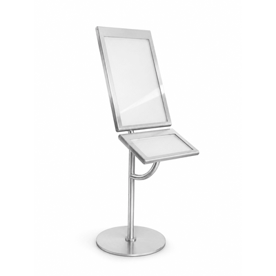 Porte-menu double face sur pied 4xA4 + 2xA5