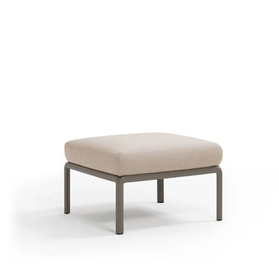 Pouf Komodo Nardi – structure gris tourterelle, coussins Canvas