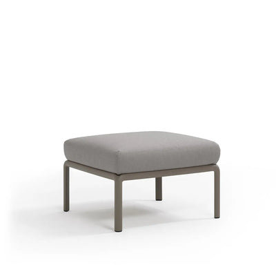 Pouf Komodo Nardi – structure gris tourterelle, coussins Grigio Komodo