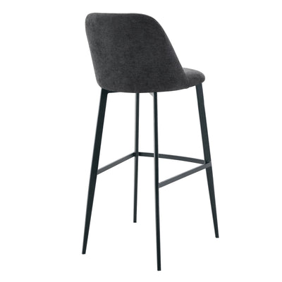 Tabouret César — tabouret de bar à pieds fuselés, coloris Anthracite 99
