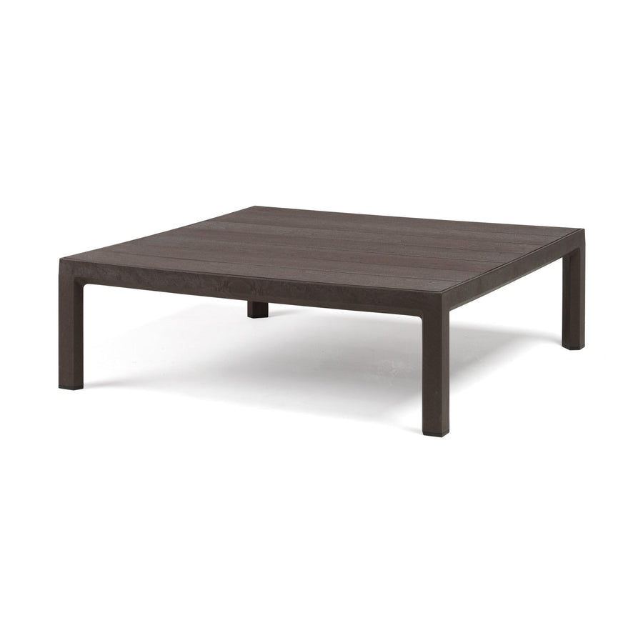 Maximo table basse — table basse d'extérieur 80 x 80 cm en résine régénérée
