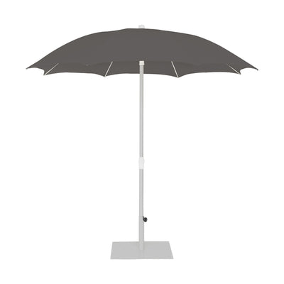 Parasol Palma Ø 250 cm Ezpeleta, toile anthracite
