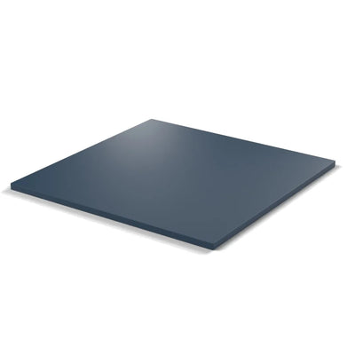 Plateau mélaminé Essentiel carré 19 mm — coloris Bleu Cosmique
