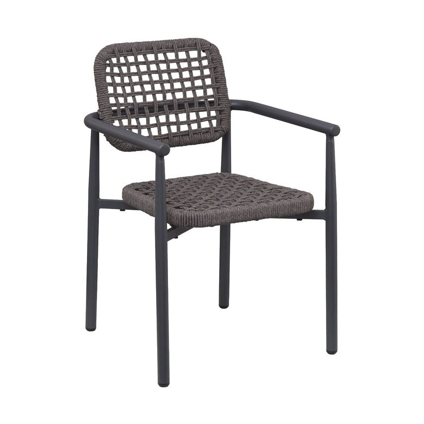 Fauteuil Suzon — fauteuil de terrasse d'hôtel à tressage Textilène effet corde