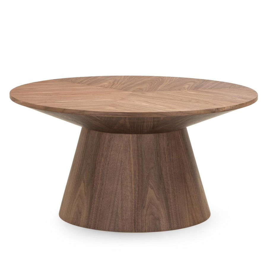 Table basse Mariel Ø90 cm noyer — vue d'ensemble