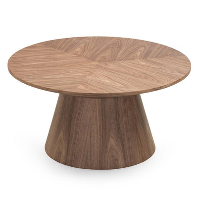 Table basse Mariel Ø90 cm noyer