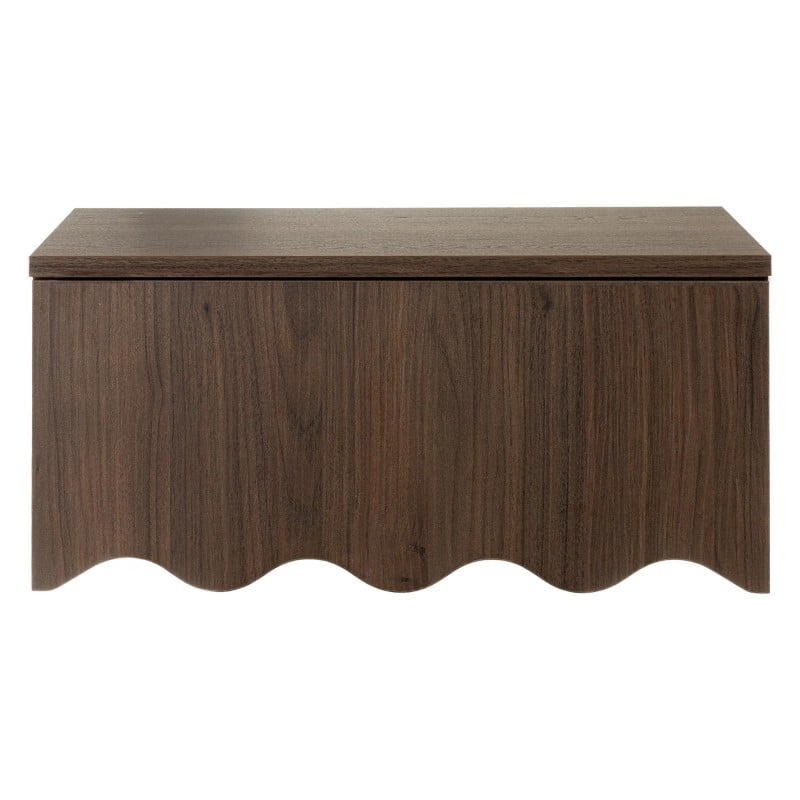 Table de chevet murale Tim noyer — vue d'ensemble