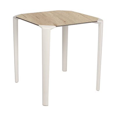 Table One Ezpeleta, structure blanc, plateau chêne