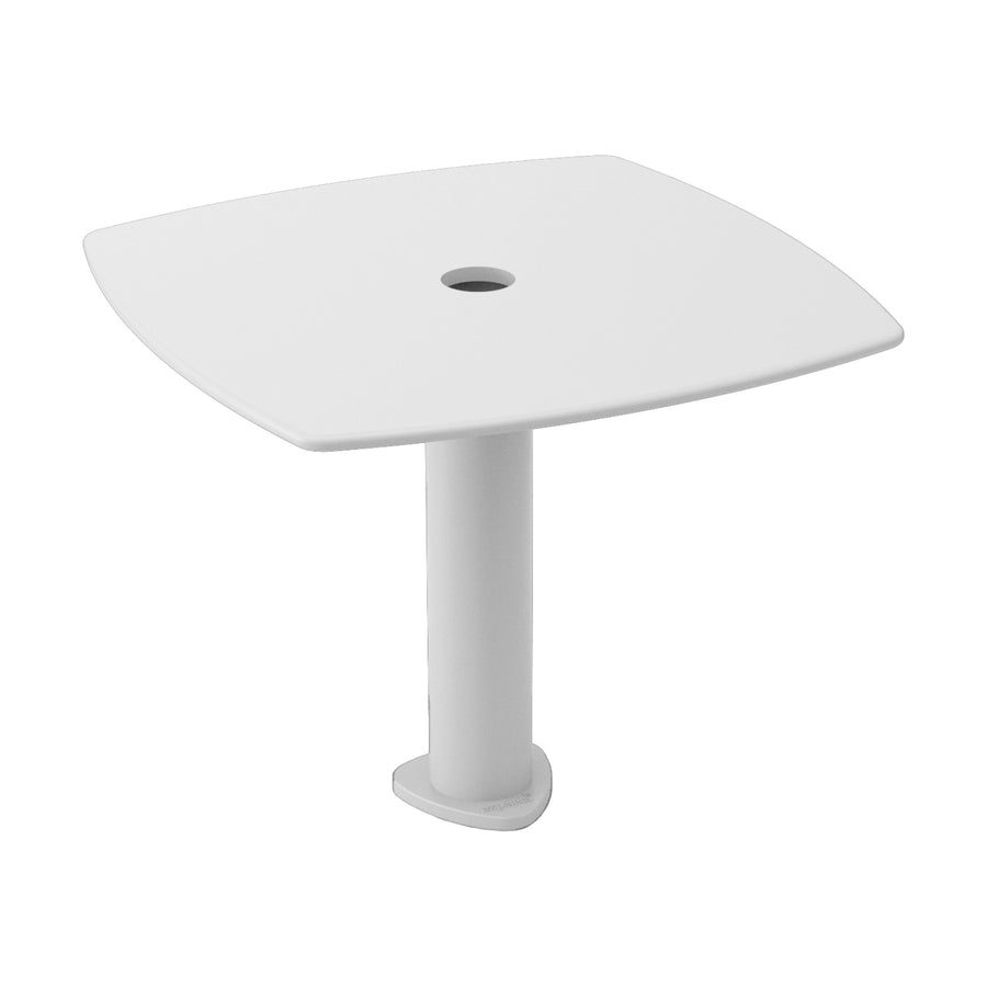 Table basse Tee pour pied de parasol Ezpeleta blanc