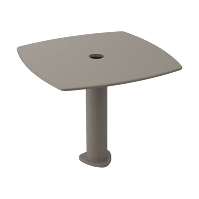 Table basse Tee pour pied de parasol Ezpeleta taupe