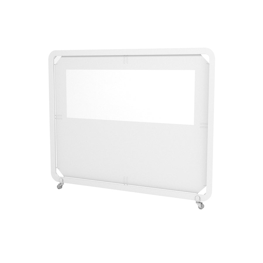 Séparateur Siena Maxi Panel — paravent mobile fin de 6 cm à fenêtre transparente