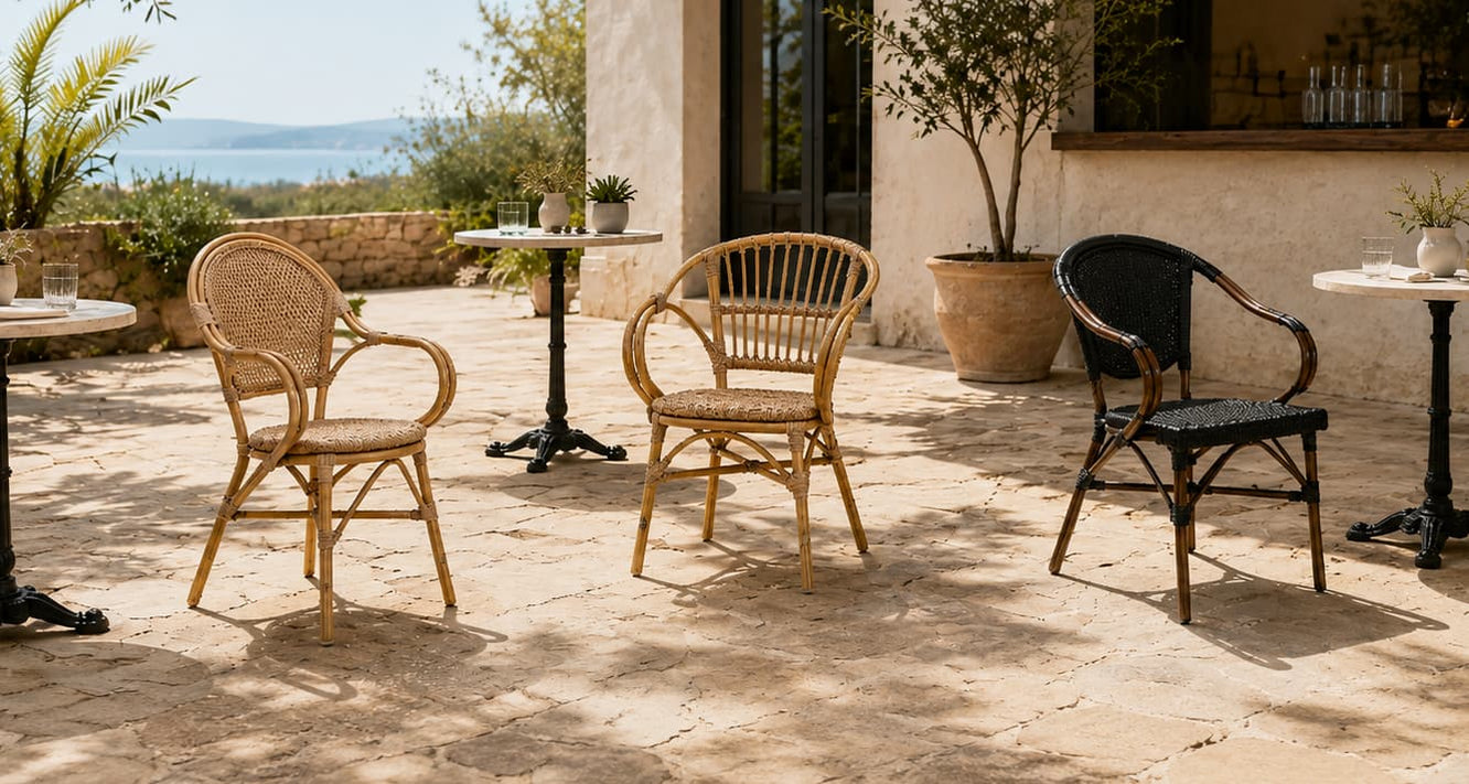 Fauteuils Rotin