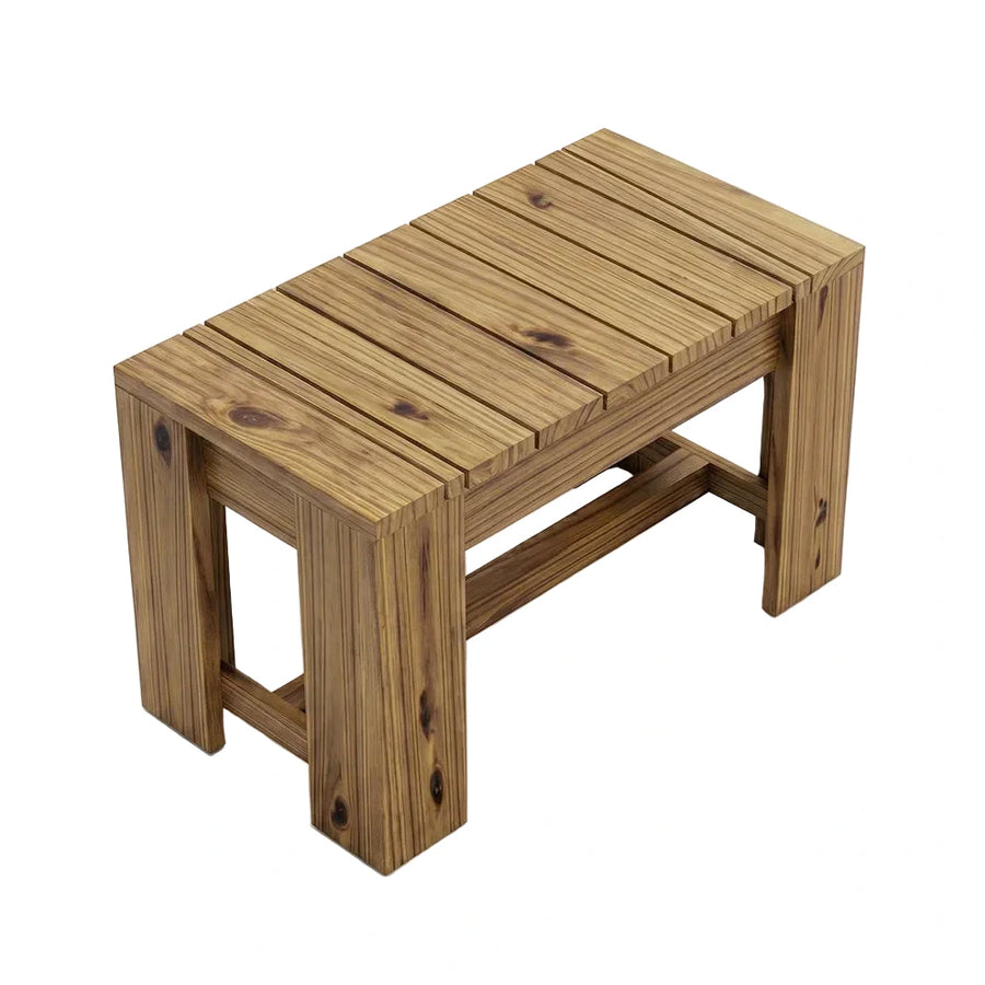 Banc Augustin 75 cm — banc de terrasse en bois autoclave assorti aux jardinières