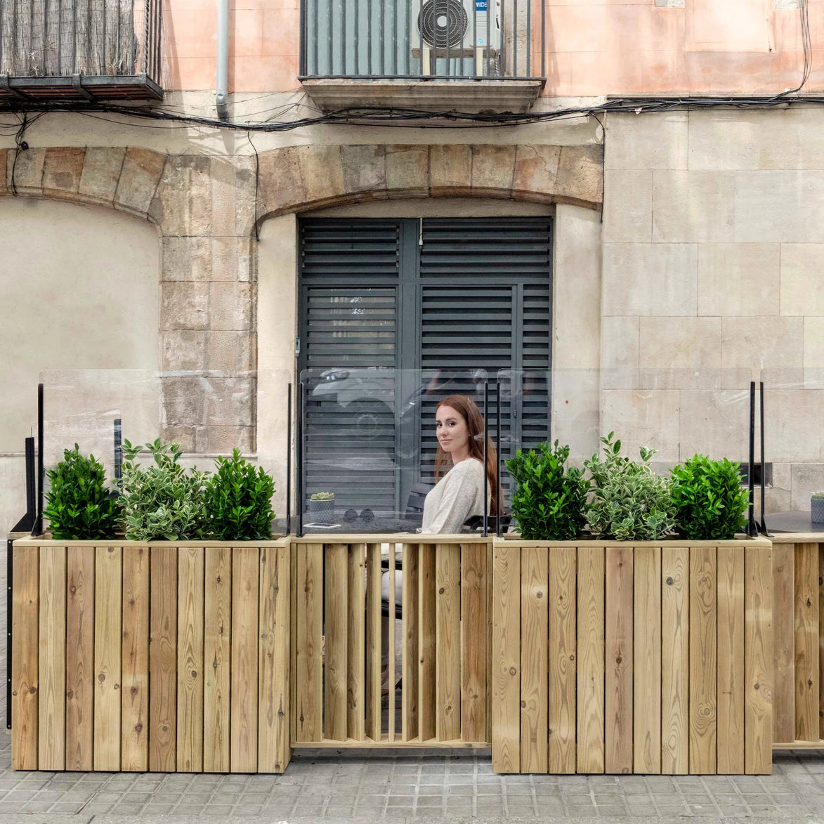 Eleonore jardinière autoportante 100 × 44,5 cm