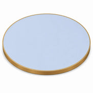 Plateau de table Capri rond – Chant laiton bakélisé