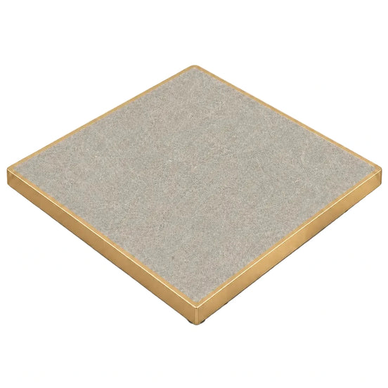 Plateau de table Capri carré – Chant laiton bakélisé