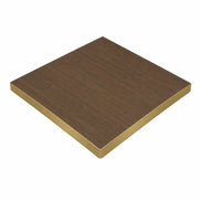 Plateau de table Capri carré – Chant PVC effet laiton