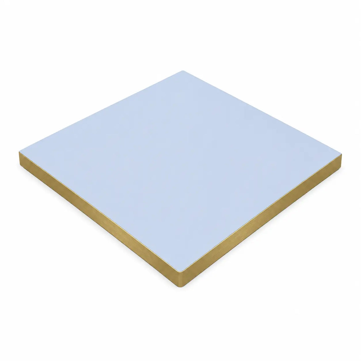 Plateau de table Capri carré – Chant PVC effet laiton