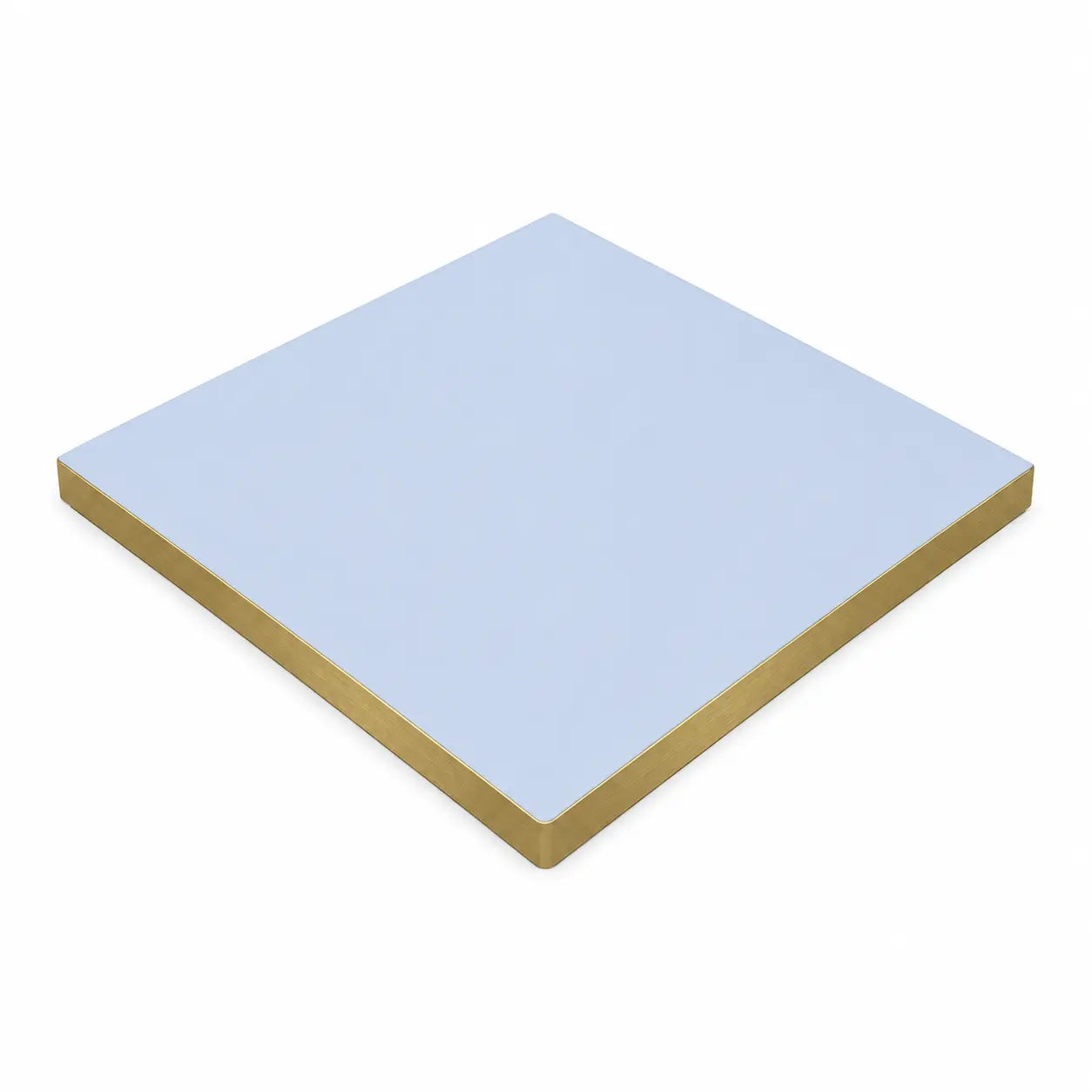 Plateau de table Capri carré – Chant PVC effet laiton