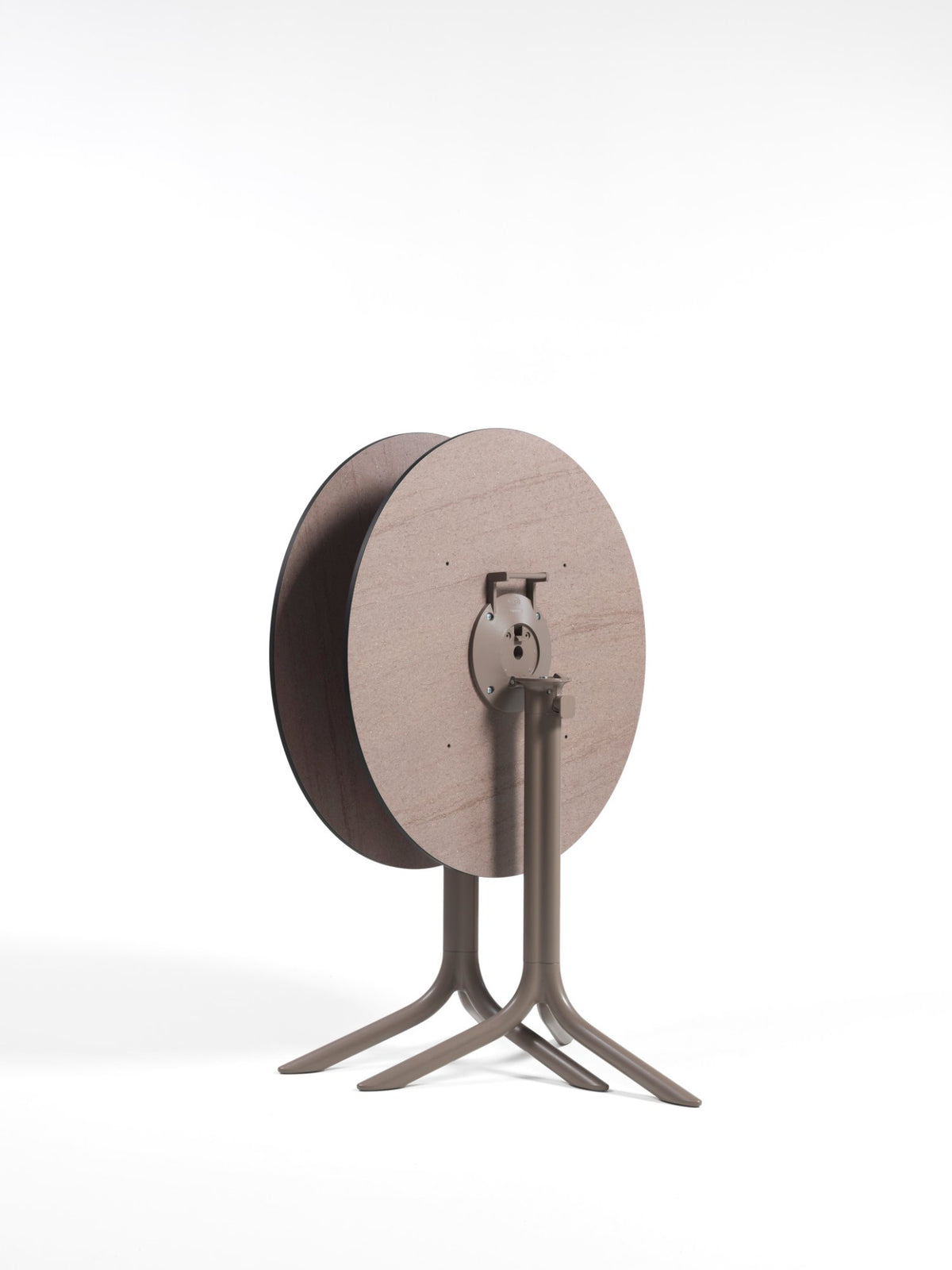 Plateau stratifié rond Nardi Ø70 sur piètement Flute