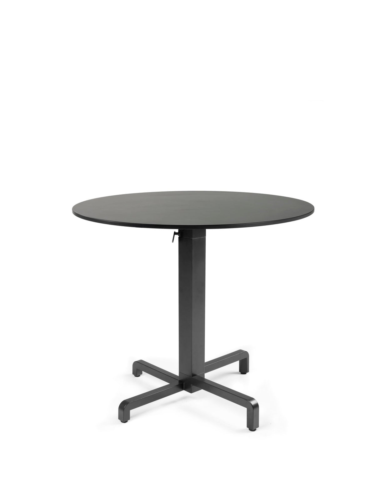 Plateau stratifié rond Nardi Ø80 sur piètement Ibisco