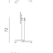 Piètement de table Scudo Nardi – dimensions