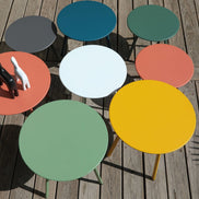 Lot de 3 tables basses Massaï Ø40, Ø45 et Ø50 cm