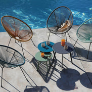 Lot de 3 tables basses Massaï Ø40, Ø45 et Ø50 cm